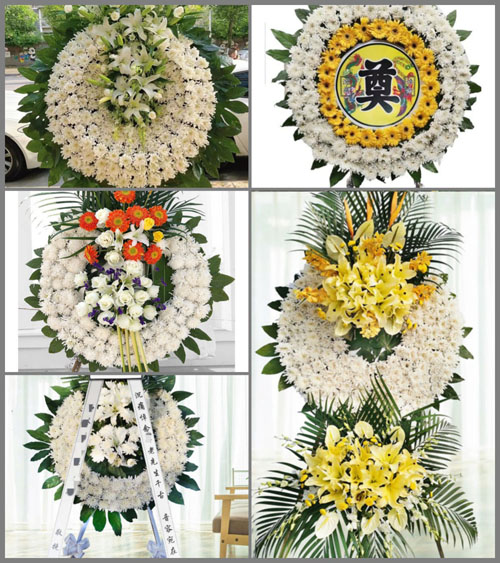 山东莱芜莱城区口镇镇官水河村花圈速递